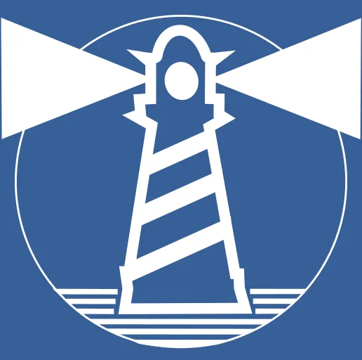 minilogo faro tu amigo jesus cuadrado azul